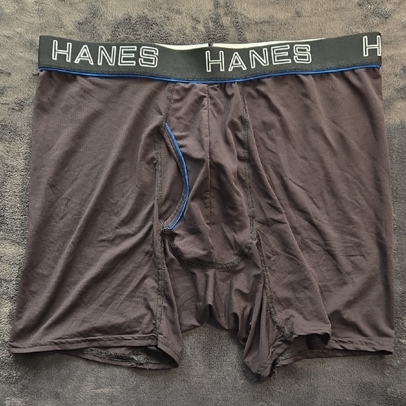 Hanes Other - Hanes Black Boxer Briefs Cotton Comfort